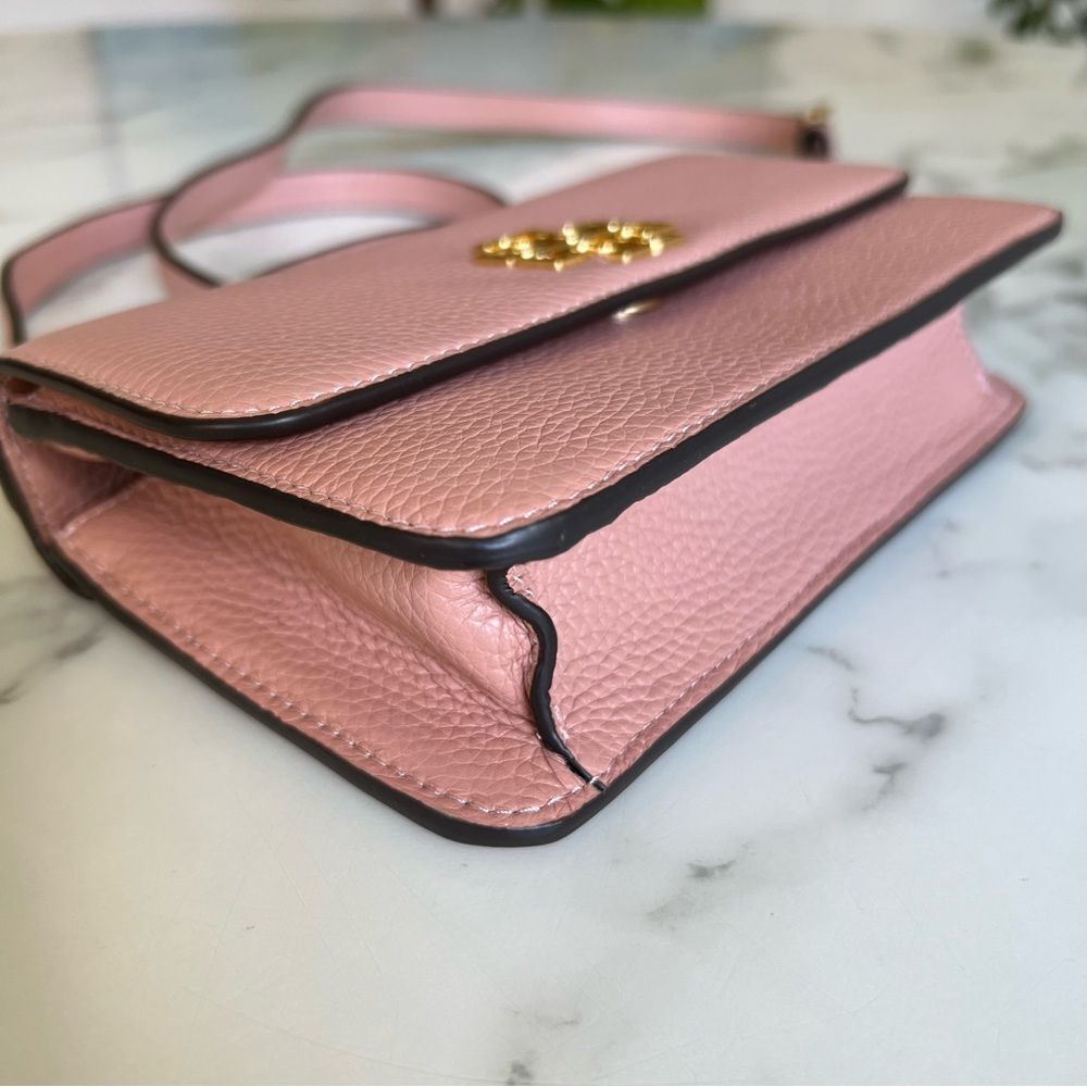NWT Tory Burch Britten Mini Top Handle Leather Crossbody Bag Pink Moon - Picture 7 of 16